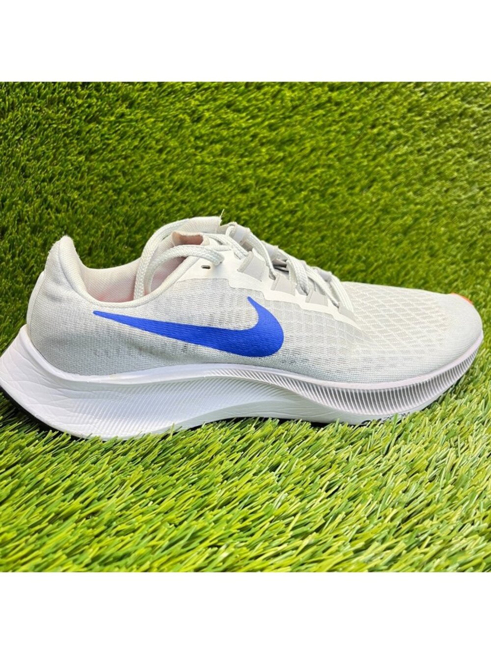 Nike Air Zoom Pegasus 37 Mens Size 8.5 Gray Blue Athletic Running Shoes Sneakers